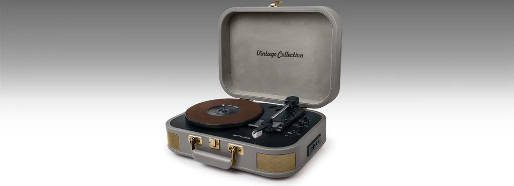 Muse MT-201 BTG Tourne-Disque Stéréo avec Port USB et Encodage MP3