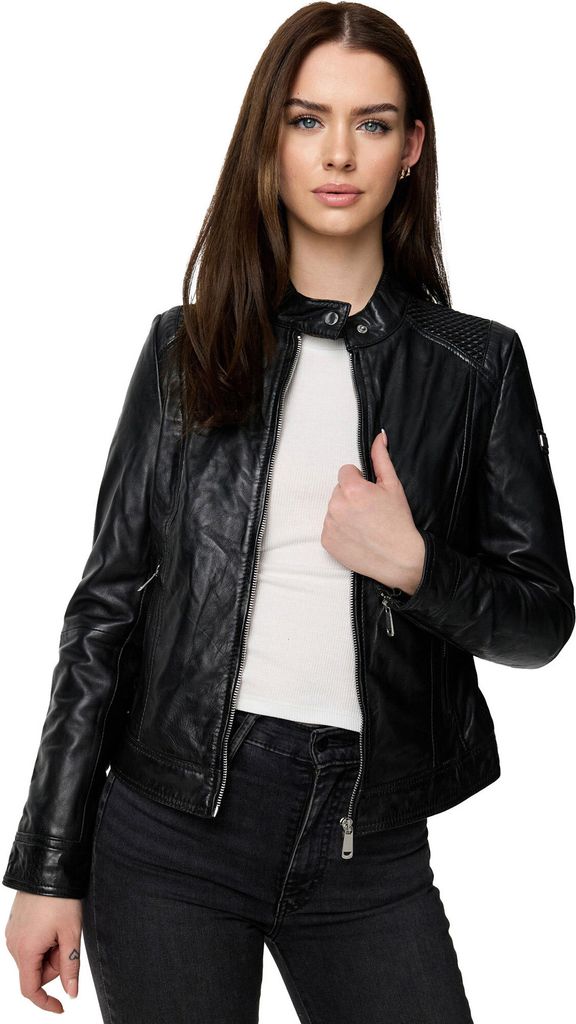Veste en cuir pour femme Tazzio F520 (noir, S) Image du produit 