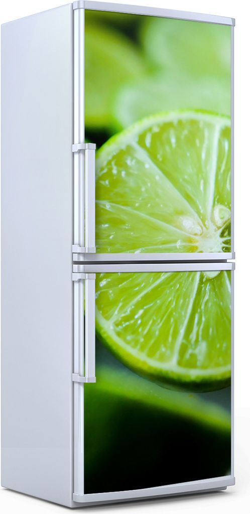 Kühlschrankdekoration 70x180 cm Aufkleber auf dem Kühlschrank - Limetten Obst