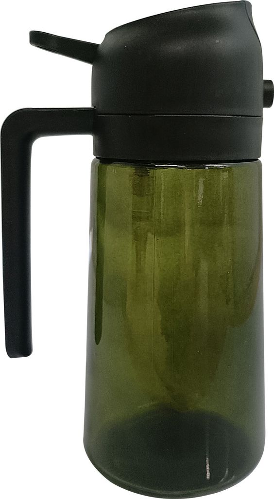 470 ml 2-in-1-Ölspender, lebensmittelecht, BPA-frei, auslaufsicher, große Kapazität, Ölsprüher, Vorratsflasche mit Griff
