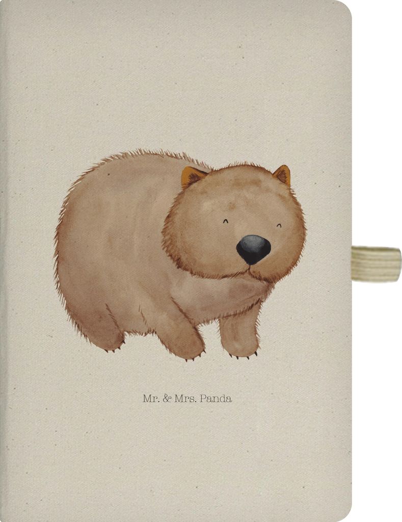 Mr. & Mrs. Panda notizbuch Wombat - Transparent - Geschenk, Adressbuch, Das Leben Ist schön, skizzenbuch a4, Hardcover, Motivation, Journal, Tageb...