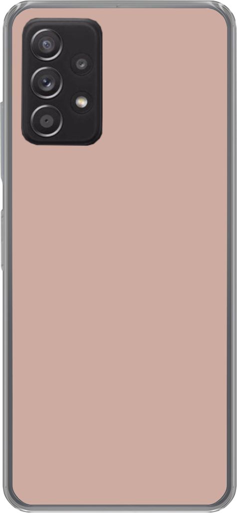 MuchoWow Handyhülle Schutzhülle Hülle für Telefoonhoesje Samsung galaxy a73 Rosa - Palette - Einfarbig - Einfarbig rosa Silikon Softcase Hand...