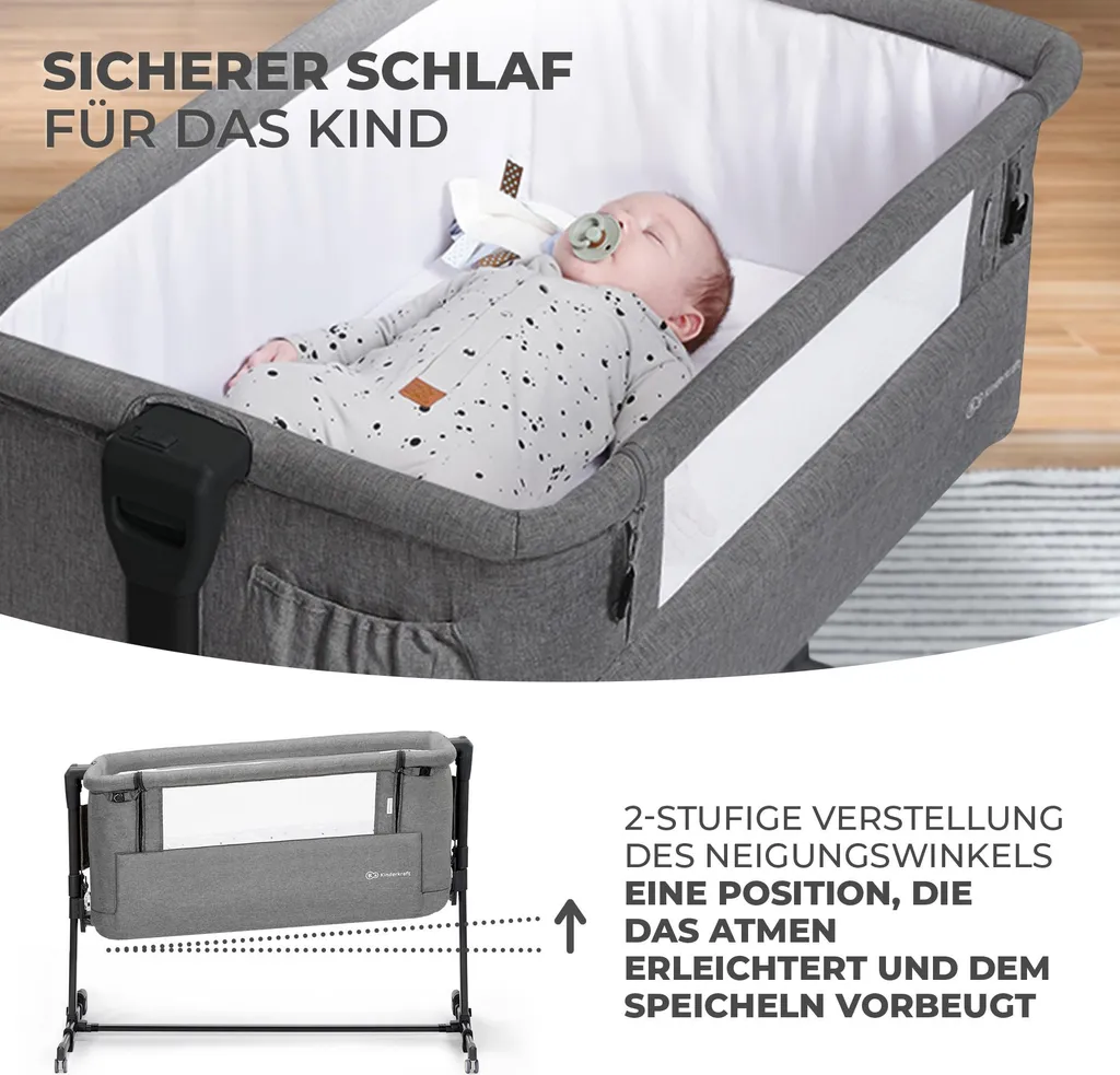 Lit Bébé Anti-Reflux Neste Grow - Solution Sommeil et Cododo Sûr - 6