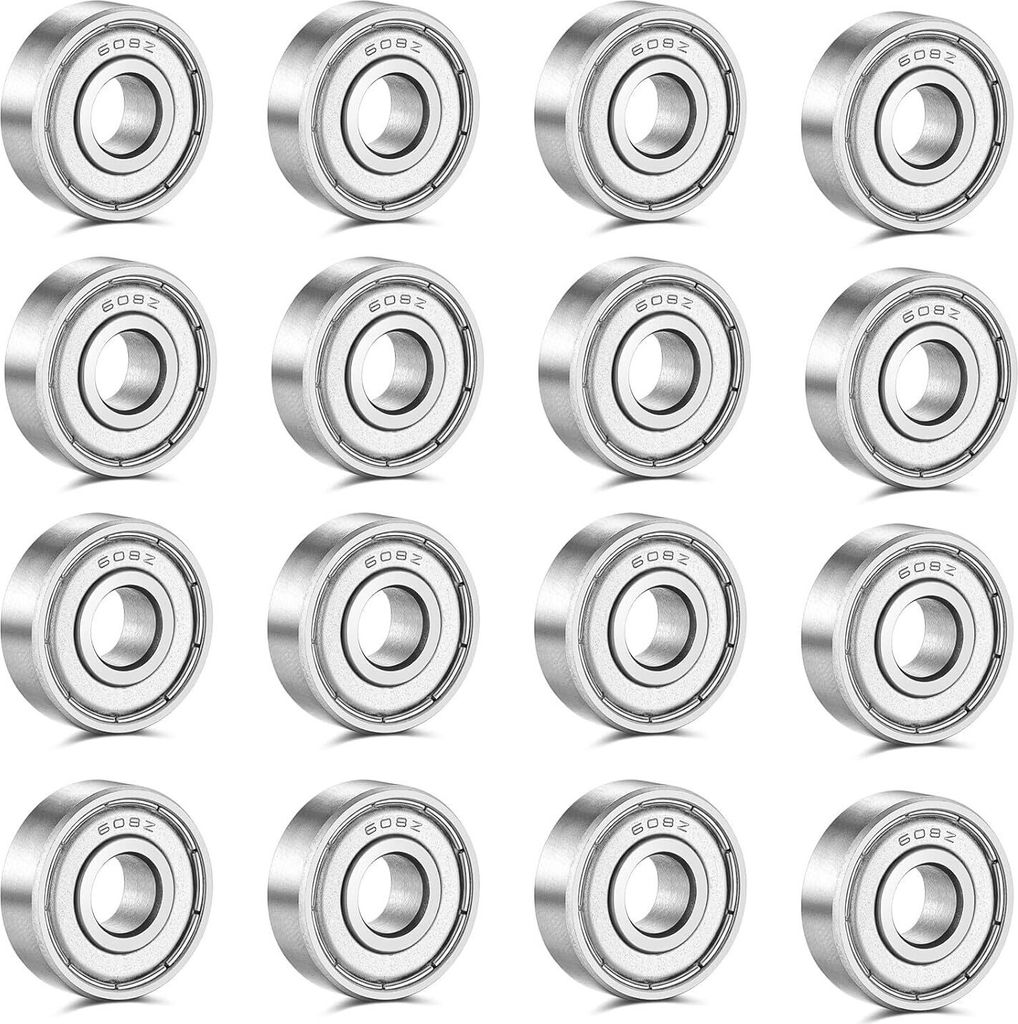 20 Stücke 608 ZZ Kugellager, 8mmx22mmx7mm Metall Double Produktbild 