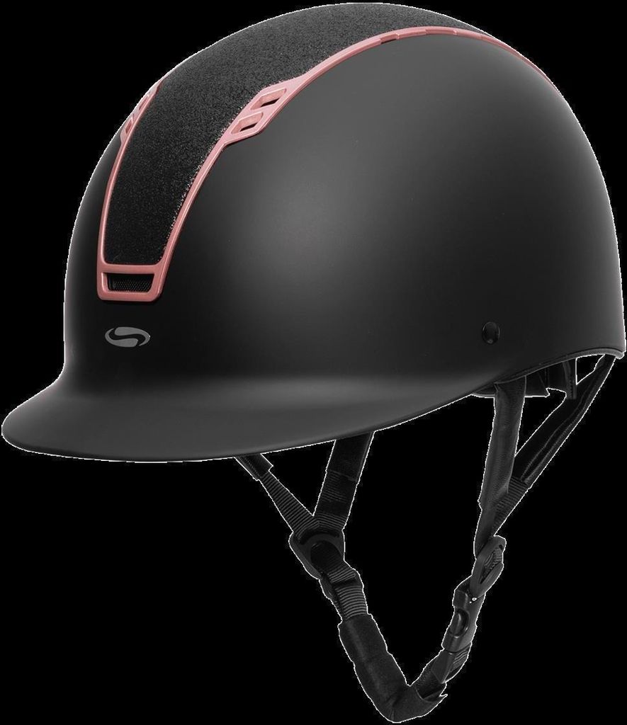 Waldhausen Reithelm Swing black matt/black/shine/roségold, Produktbild