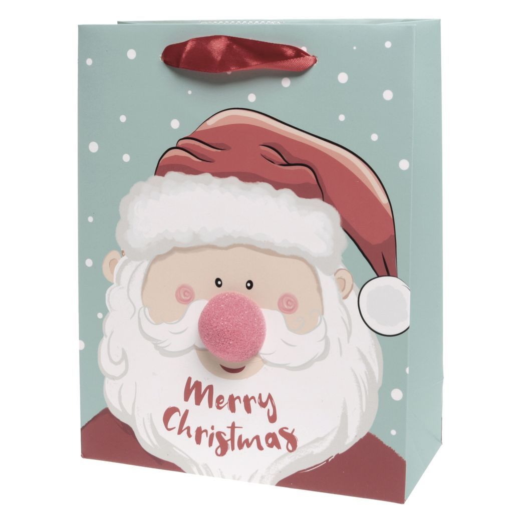 12 x süße Geschenktüten Nikolaus 18 x 23 cm (B/H) aus Papier für Weihnachten - Geschenktaschen für Weihnachten aus Papier - Geschenktüten fü...