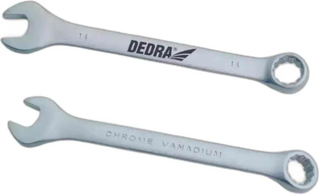 Clé Plate et Polygonale 46mm Dedra 1468 en Acier Chrome Vanadium CrV