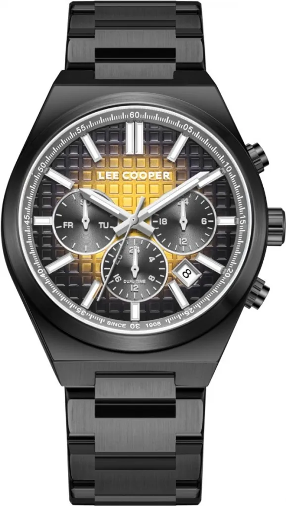Montre Homme Lee Cooper LC08084.060 Jaune - Design Sport Chic Précis