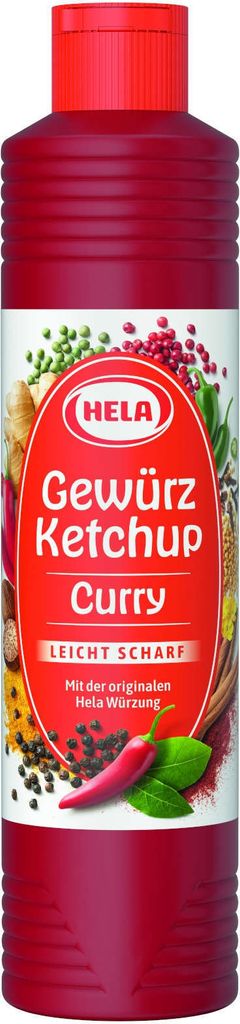 HELA Curry Gewürz Ketchup Curry Scharf 800ml Flasche