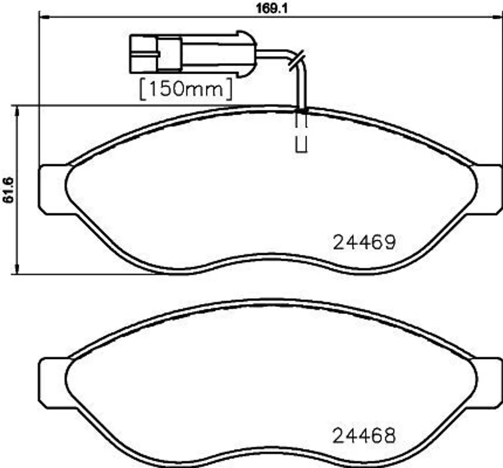 Plaquettes de frein haute performance HELLA 8DB pour Jumper Boxer