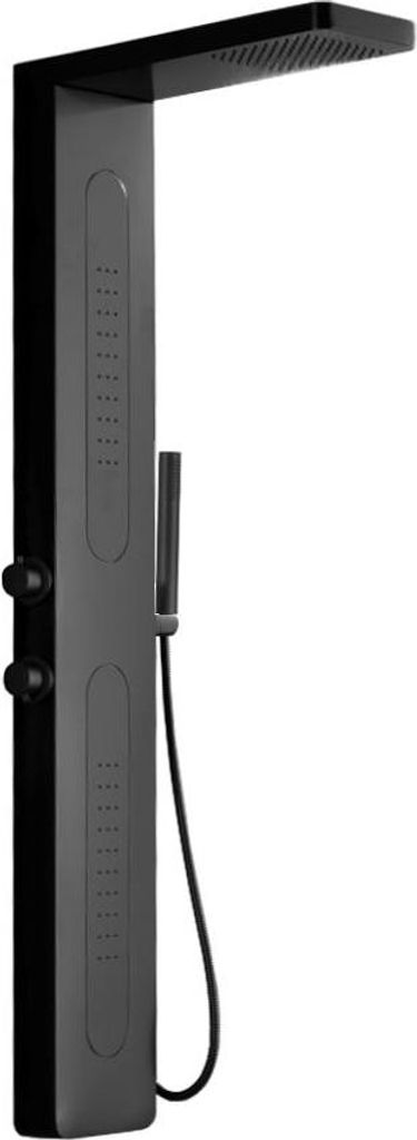 Mexen Mano Duschpaneel, schwarz - 7609-02-70