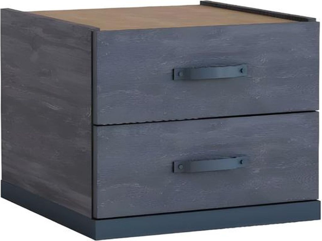 Moderner grauer Nachttisch aus Holz