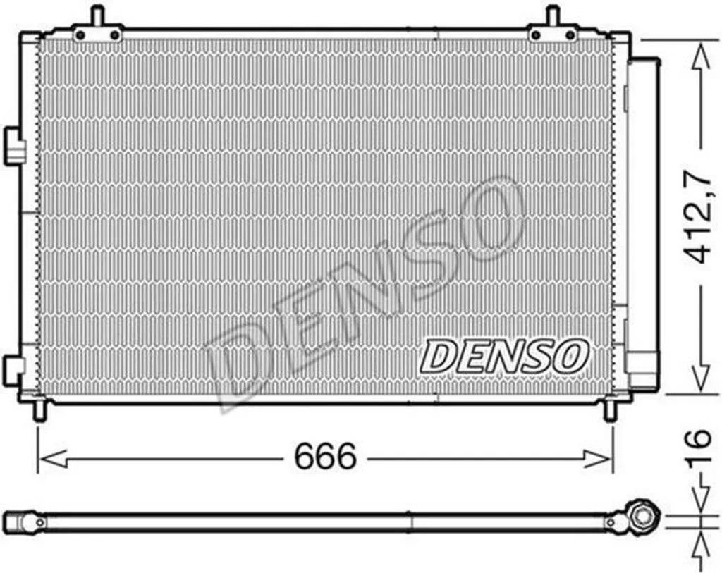 Radiateur de climatisation DENSO DCN50059 en aluminium haute qualité