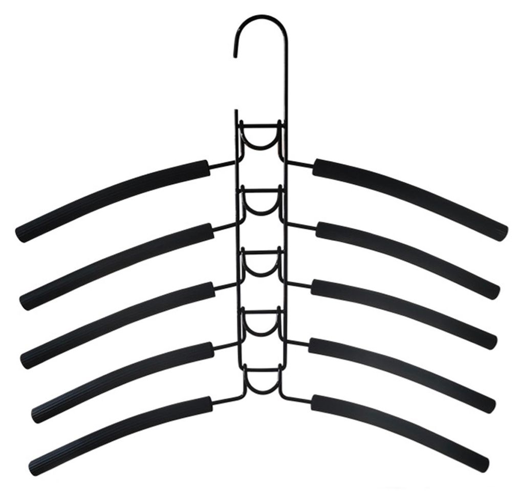 Kleiderbügel, mehrlagig, 5-in-1, rutschfest, platzsparend, Schrankorganizer für Hemden, Kleider und Pullover