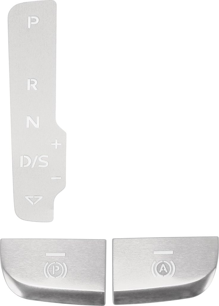 Getriebeschaltpaneel Handbremsparkbremsknopf Aufkleber fš¹r Audi A3 S3 2014-2020 Konsole Interieurverkleidung P A Knopf Silberton 1 Satz
