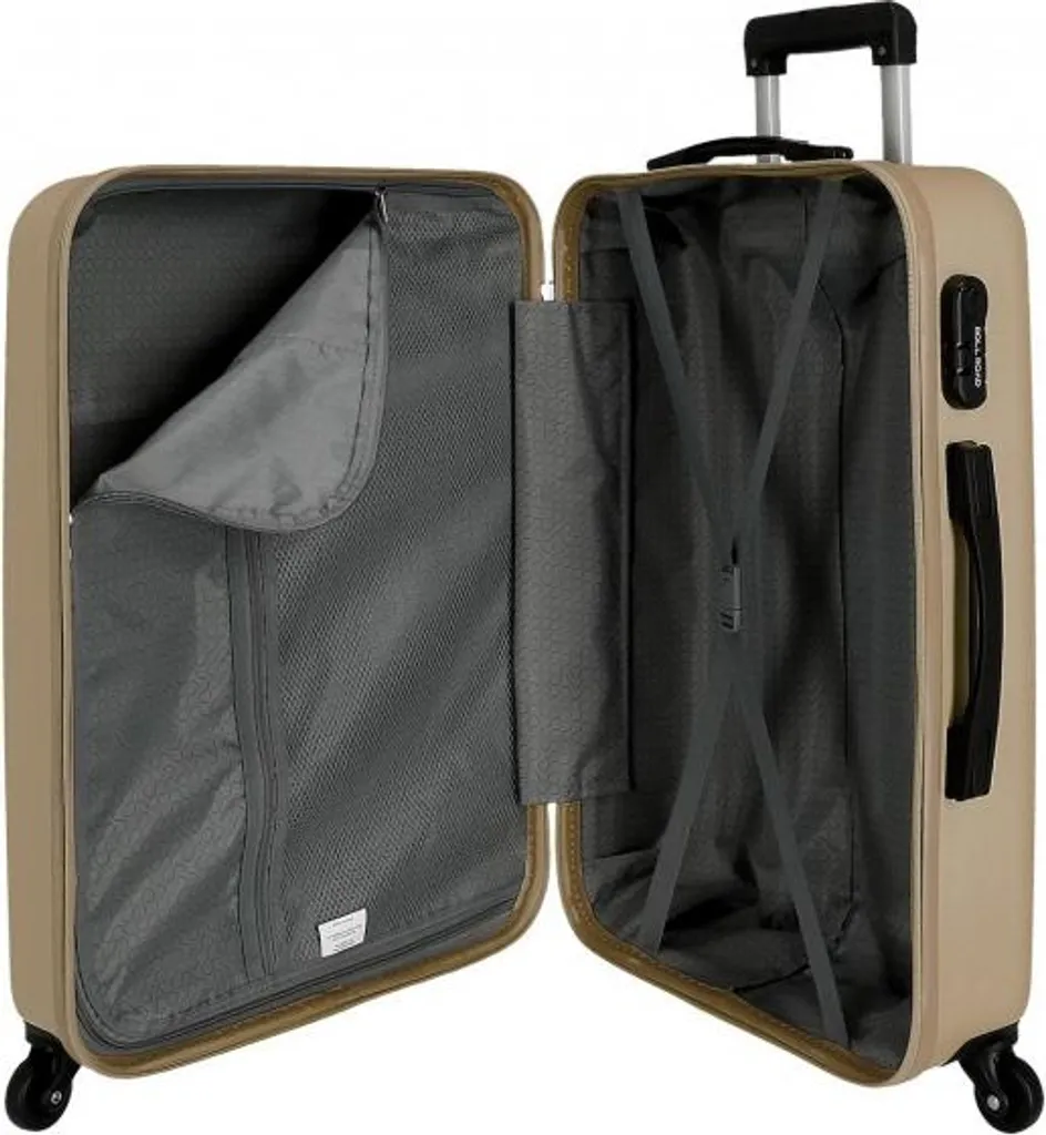 ROLL ROAD Flex Champagne Set de Valises ABS 55-65cm Modèle 5849569