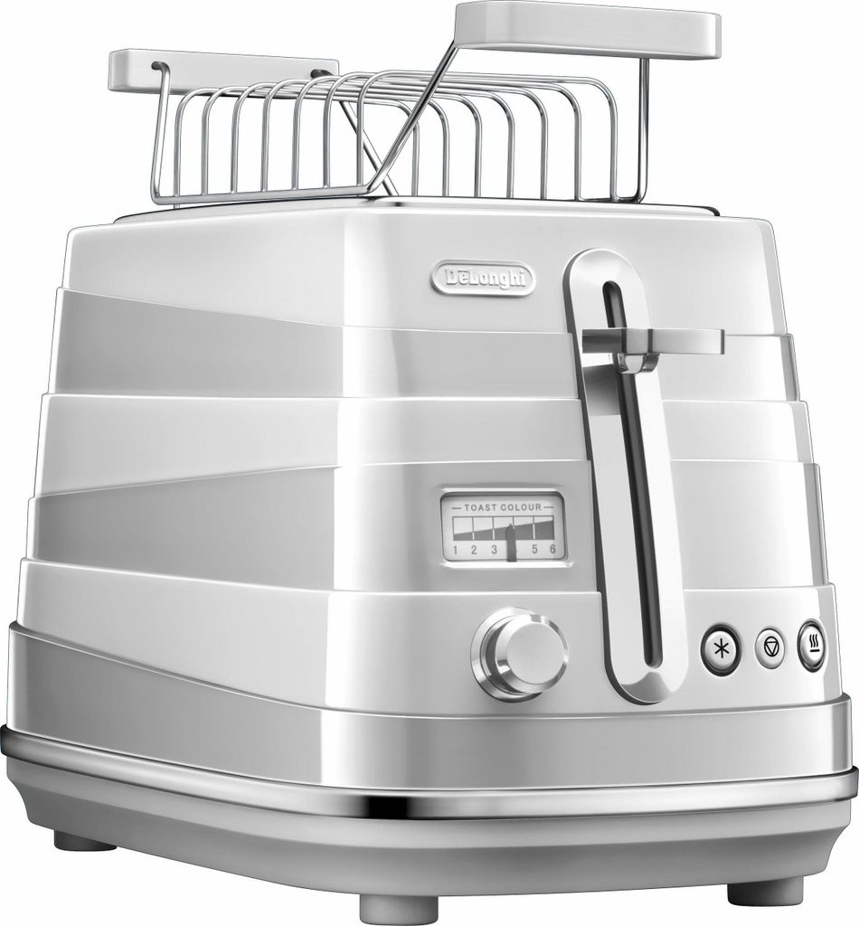 DeLonghi CTA 2103 1Scheibe(n) 900W Weiß Toaster Produktbild 