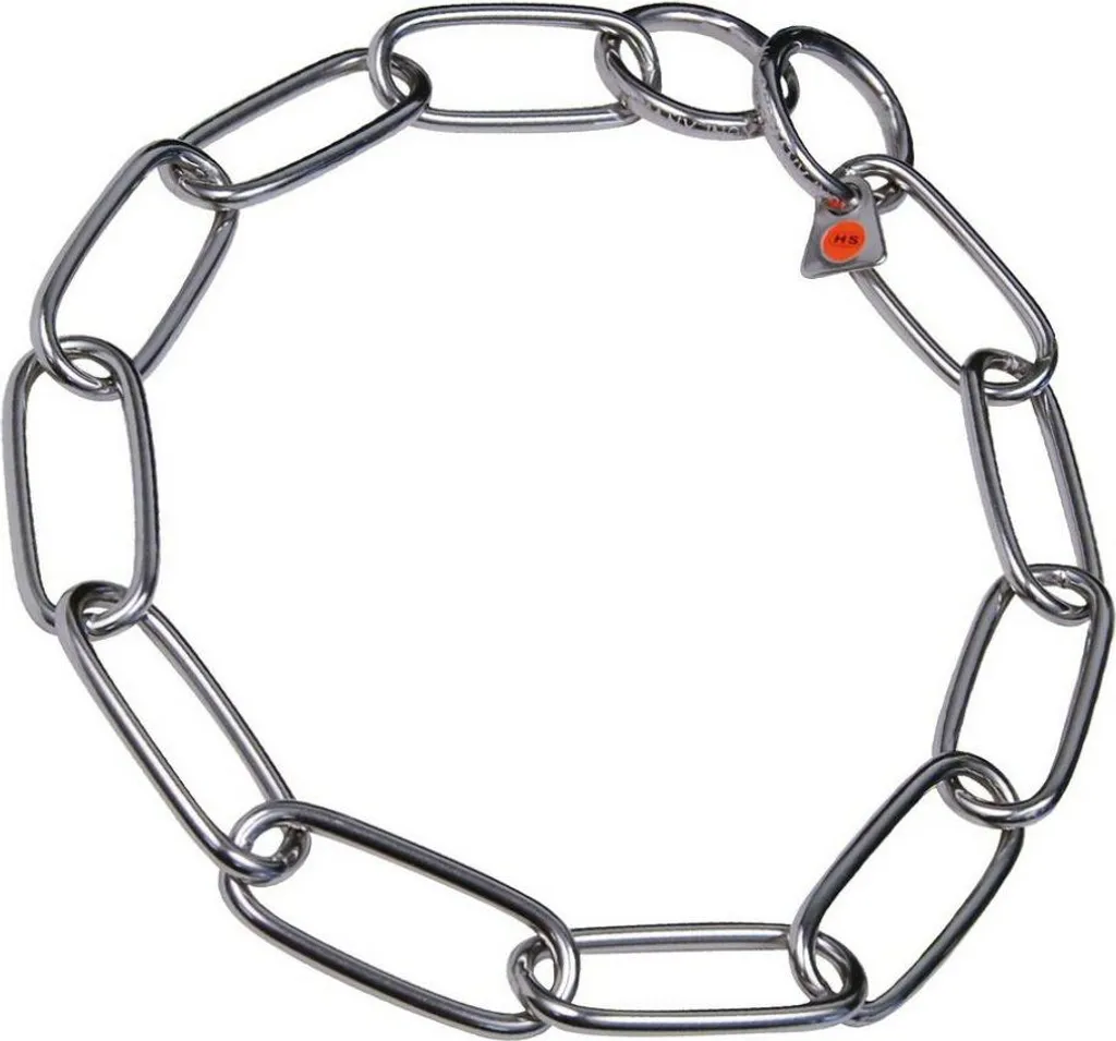 Collier HS Sprenger argenté 59 cm : Acier chromé et mailles anti-nœuds