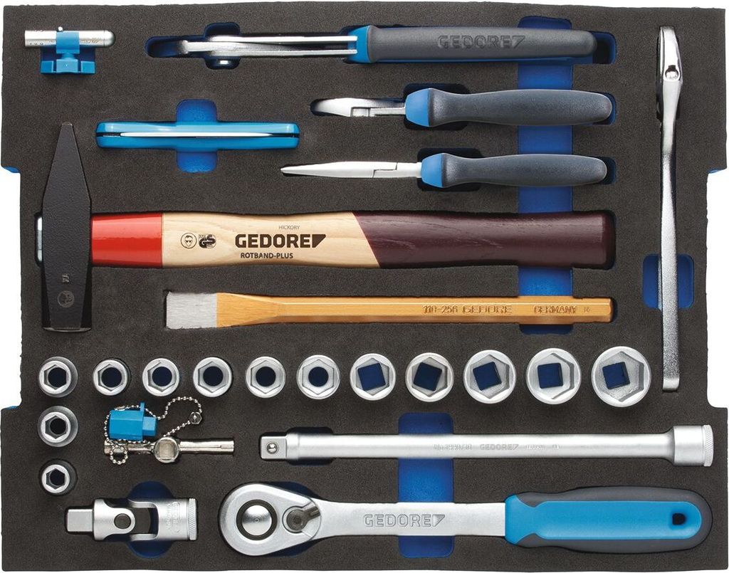 GEDORE 1100 CT2-01 Sortiment Handwerker 26-teilig in 2/2 L-BOXX 136 Modul, 2936828