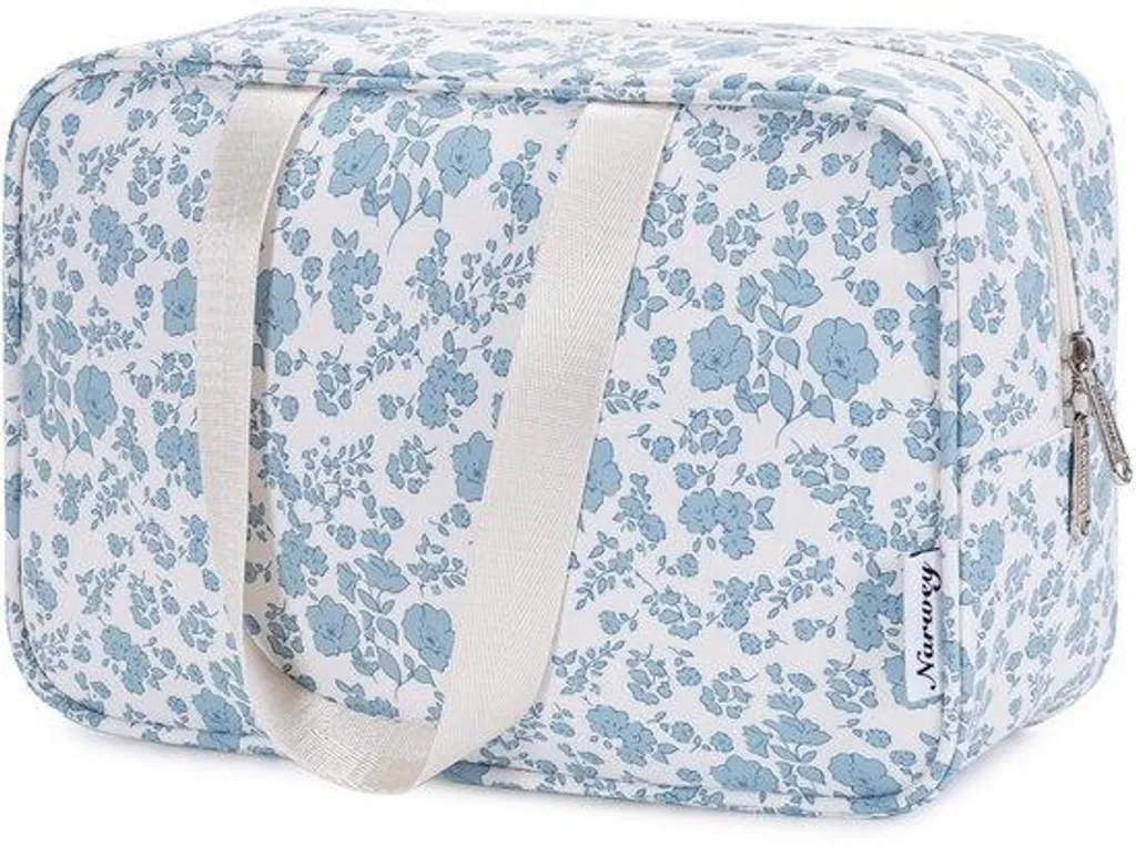 Trousse de toilette pour femme idéale pour vacances et cosmétiques