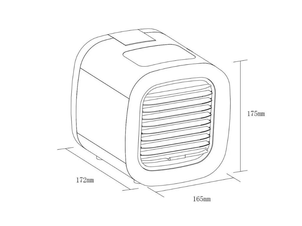 Ventilatore Portatile USB con Acqua e LED - Raffrescatore Desktop 3-in-1 - 3