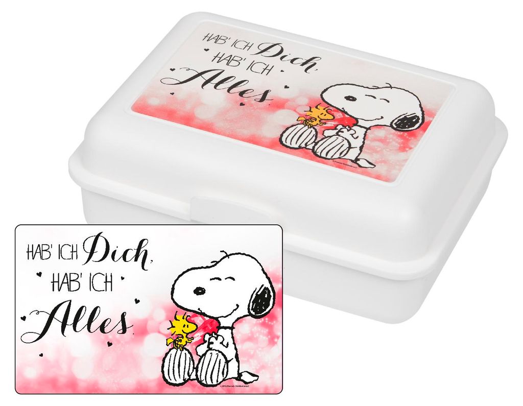 The Peanuts Brotdose Snoopy - Hab ich Dich hab ich Alles Produktbild 