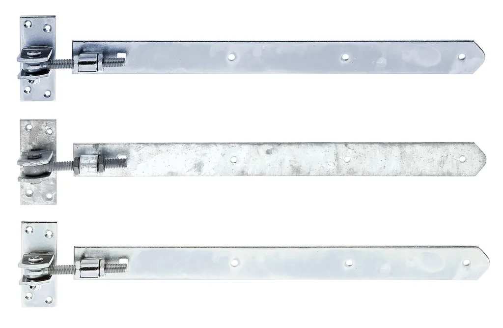 Charnière réglable sur 30 mm avec bouts arrondis 460x40 mm droite