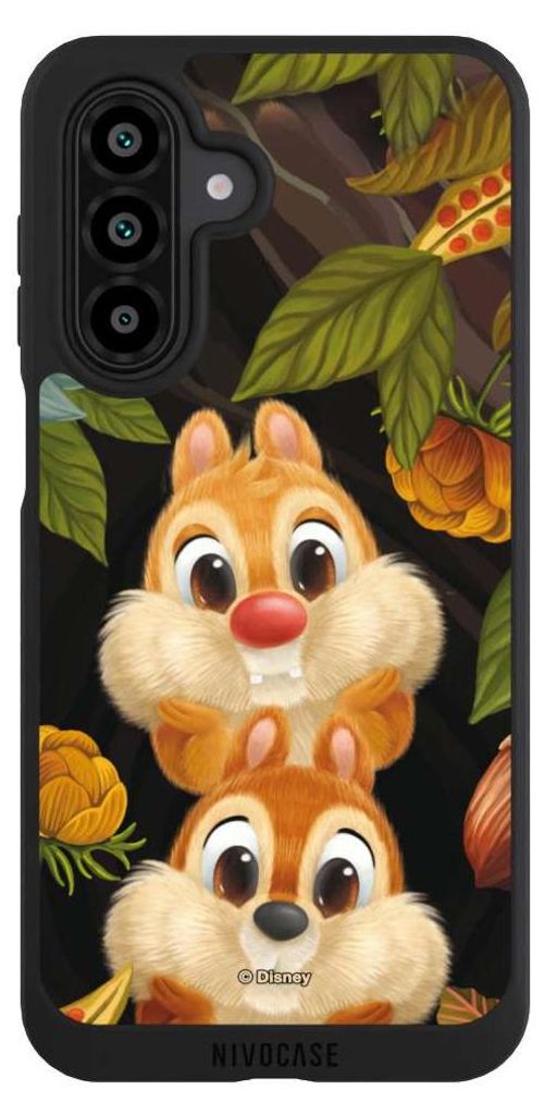 NIVOCASE Handyhülle für Samsung Galaxy A17 5G Hülle NIVOpure Case Schwarz Disney Offizielles Lizenzprodukt Chip und Chap