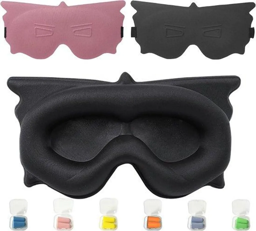 Masque de nuit 3D respirant - Protection oculaire pour sommeil profond