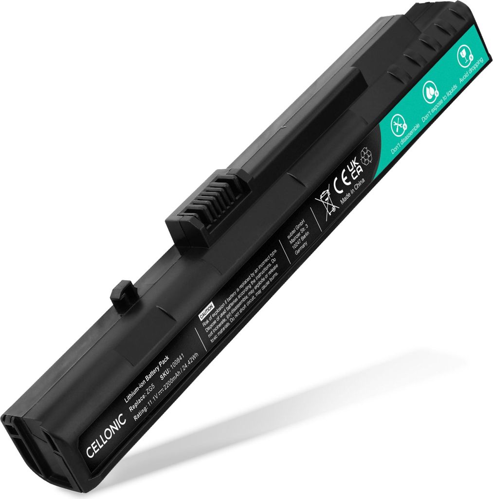 subtel 1x Akku für Notebook Kompatibel mit Packard Bell dot S, UM08A31 - (2200mAh, 11.1V)