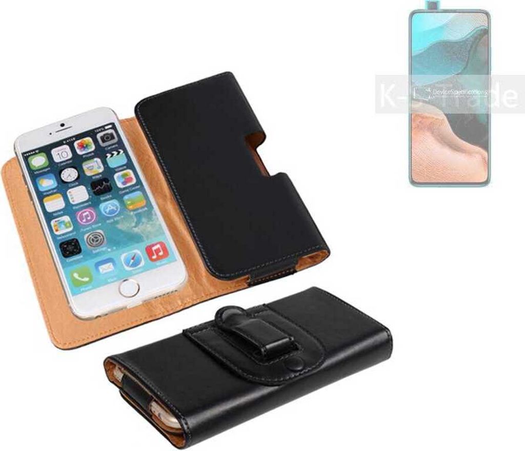 K-S-Trade Schützhülle Handyhülle kompatibel mit Xiaomi Redmi K30 Pro Holster Gürtel Tasche Schutzhülle Handy-Tasche Smartphone Case Seitentasche