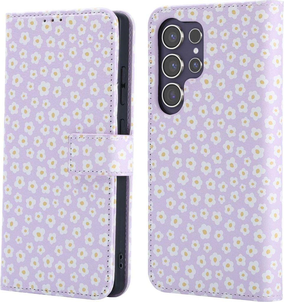 imoshion Design Klapphülle Samsung Galaxy S25 Ultra - White Daisy