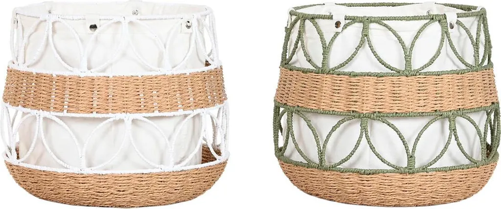 Organisez votre intérieur avec style : Paniers déco Home ESPRIT Lot de 2