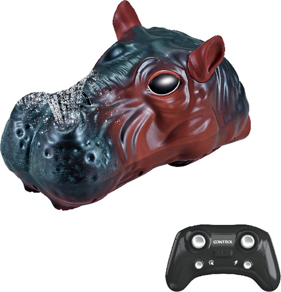 Fernbedienung Tierboot 2,4 GHz Fernbedienung Wasserspielzeug Wasserdichte Wasserspruehfunktion/Ein-Klick-Demo