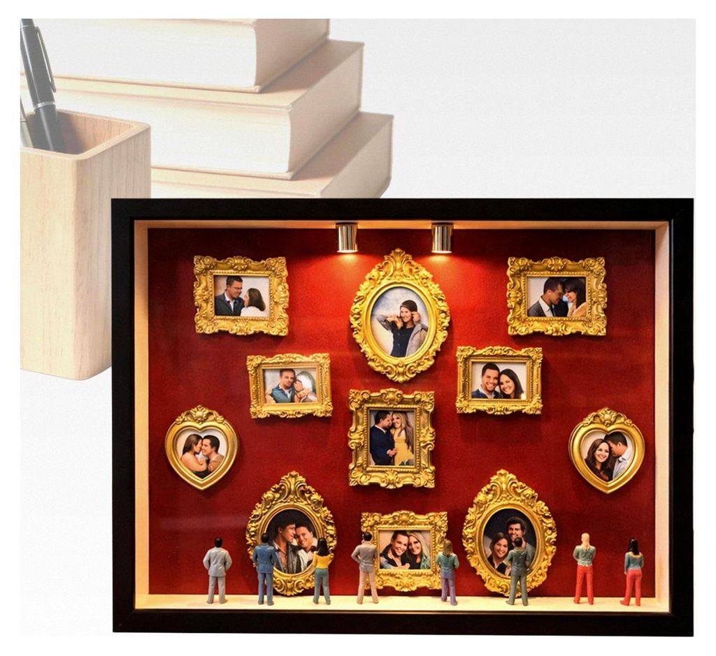 DIY Mini Museum Silhouette Box, Bastelset für Schreibtischdekoration | Miniatur Museumsrahmen Bastelset, Geschenk für Sammler für Zuhause, Wohnz...