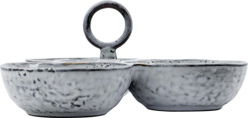 House Doctor Servierschalen RUSTIC dunkelgrau | Ø20x9cm