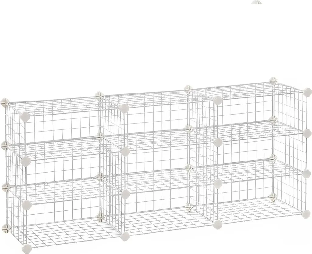 Étagère à chaussures blanche en bois mélaminé - Structure stable et robuste - 2
