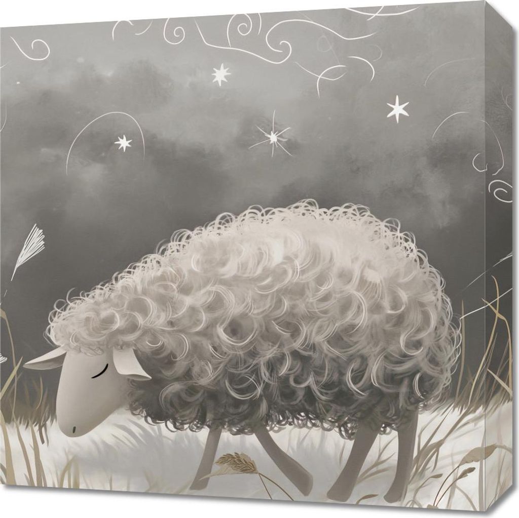 Bild 50x50cm Üppiges Schaf