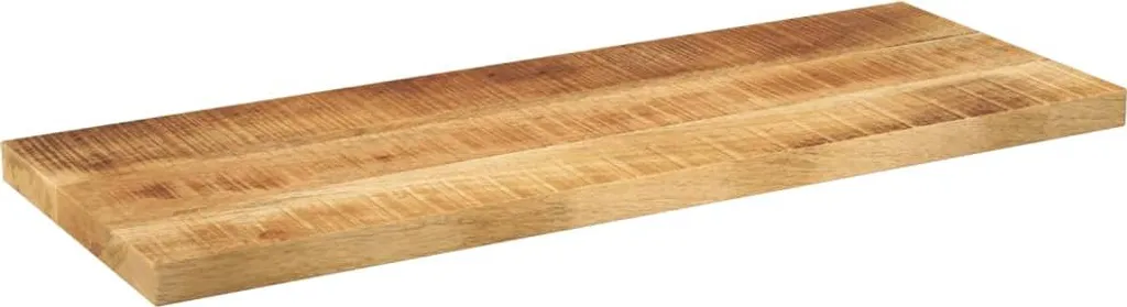 Piano per Tavolo 80x40 Legno Mango Massiccio Grezzo Industrial Chic