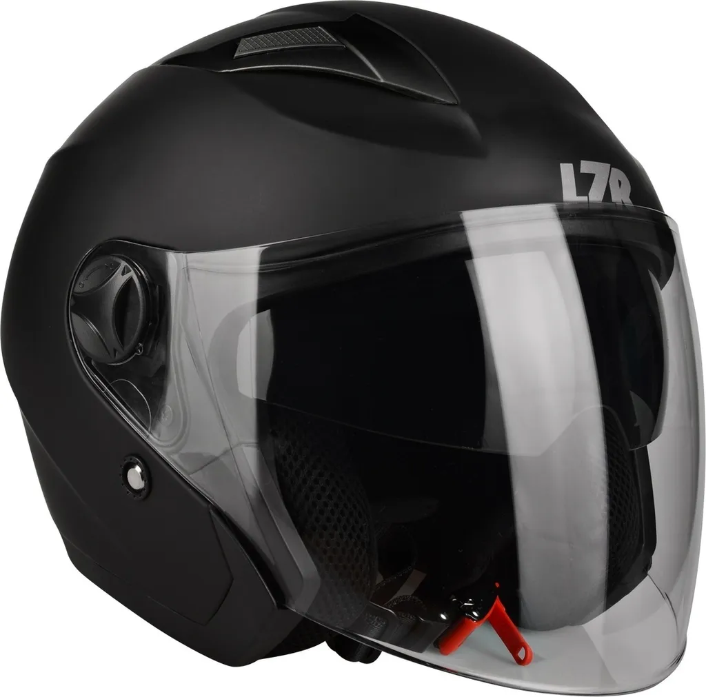 Casque moto jet LAZER JH1 Z-Line noir mat XS pour scooter et ville