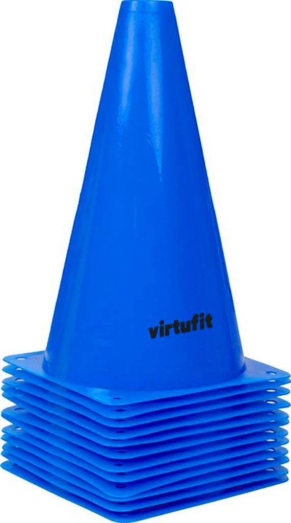 VirtuFit Markierungskegel Set 12 Stück 23 cm aus PE Produktbild 