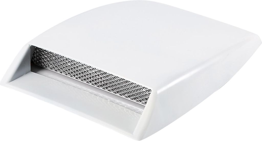 Autowagen Dekorative Luftfluss Einlass Scoop Motorhaube Ventiler Aufkleber Abdeckung Kapuze Weiß weiß