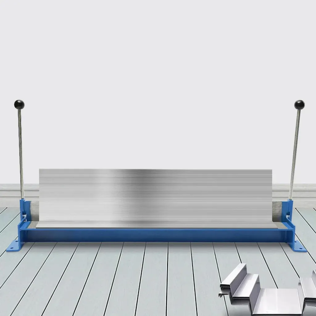 Machine à plier la tôle 135 degrés en acier robuste modèle Pro bleu
