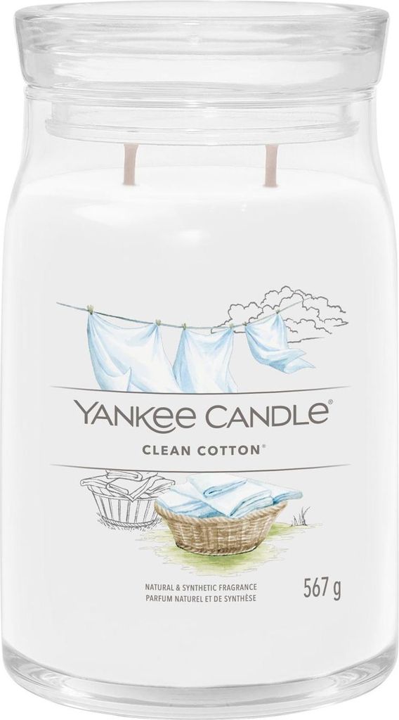 Yankee Candle 1630644E, Zylinder, Weiß, Baumwollblüte, Produktbild 