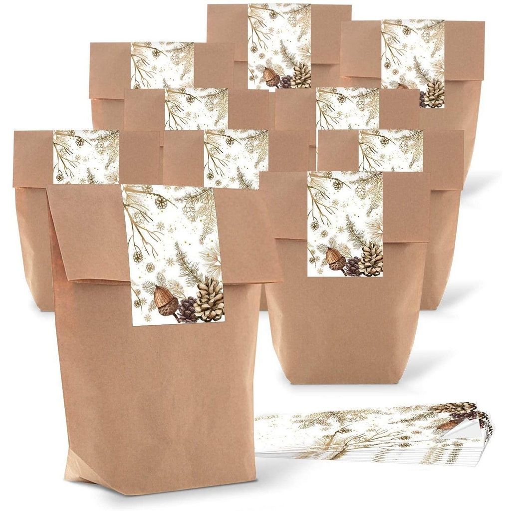 Logbuch-Verlag 25 kleine Geschenkbeutel FROHES FEST Produktbild 