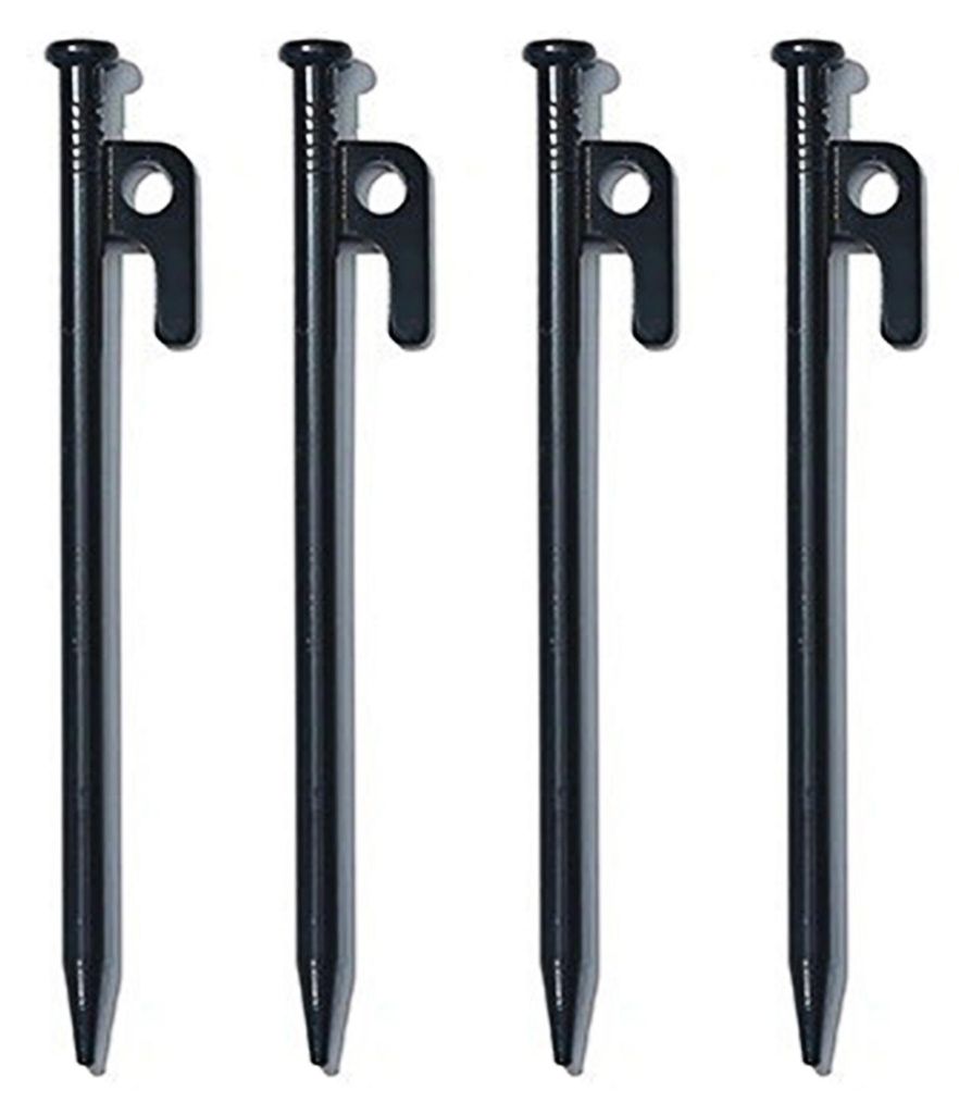 1/4/6 Stück 20/25/30/40 cm Stahl-Zeltnägel, robust, für Outdoor-Wandern, Camping, Zelte, Planen, Überdachungen, windfest, Bodenanker, Metall-Ze...