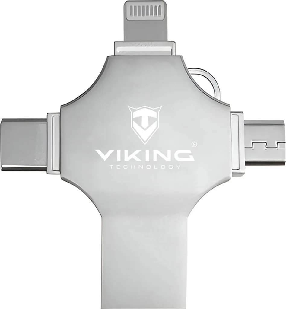 Unità Flash USB Viking 16GB 4in1 | Chiavetta Universale iPhone Android