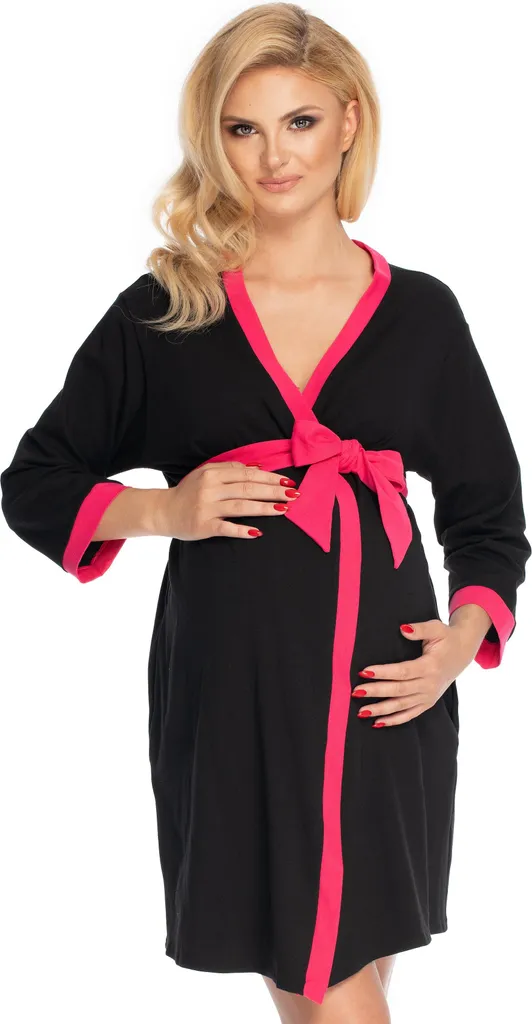 PeeKaBoo Accappatoio maternità donna Ragolfus nero Taglia unica
