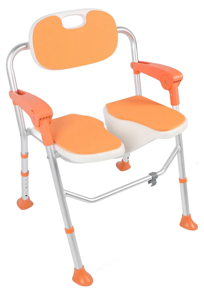 Siège de douche pliable anti-chute en alu pour douche sécurisée - 10