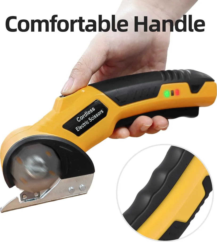 Cisaille électrique sans fil rotative 4V avec éclairage LED de précision - 7